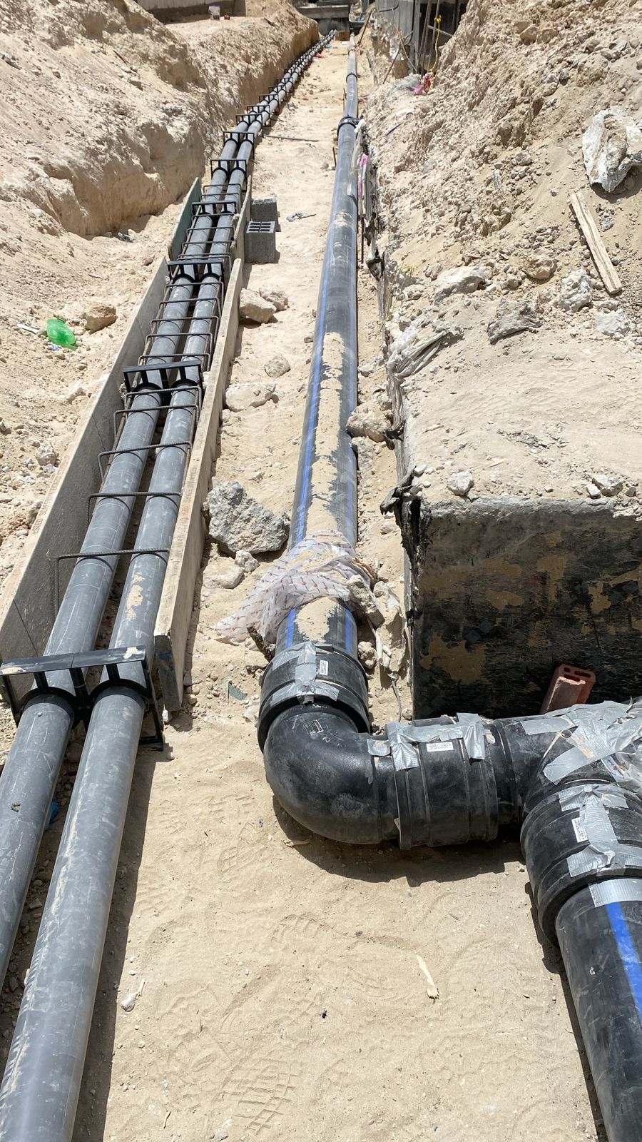 Underground HDPE Piping